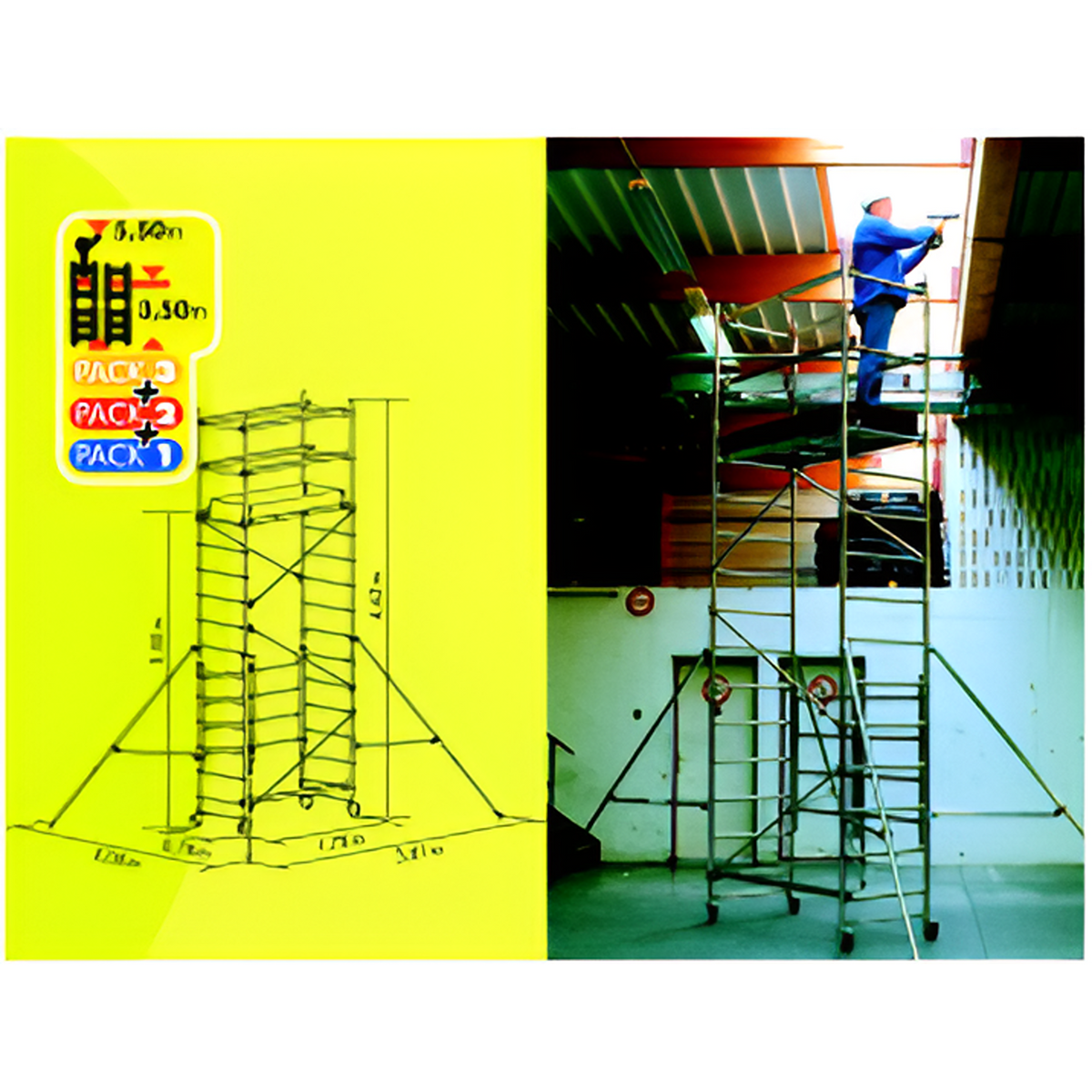 YEW AIK AI 01007-AI 01010 Mobile & Modular Aluminum Folding Tower - Premium Folding Tower from YEW AIK - Shop now at Yew Aik.