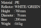 YEW AIK Bollard PE Height 760mm Dia 78mm (YEW AIK Tools) - Yew Aik (S) Pte Ltd