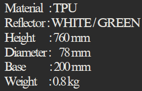 YEW AIK Bollard TPU Height 760mm Dia 78mm (YEW AIK Tools) - Yew Aik (S) Pte Ltd