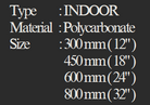YEW AIK Convex Mirror Indoor Polycarbonate (YEW AIK Tools) - Yew Aik (S) Pte Ltd