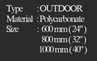 YEW AIK Convex Mirror Outdoor Polycarbonate (YEW AIK Tools) - Yew Aik (S) Pte Ltd
