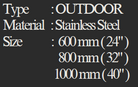 YEW AIK Convex Mirror Outdoor Stainless Steel (YEW AIK Tools) - Yew Aik (S) Pte Ltd