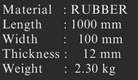 YEW AIK Corner Guard Rubber 1000M  (YEW AIK Tools) - Yew Aik (S) Pte Ltd