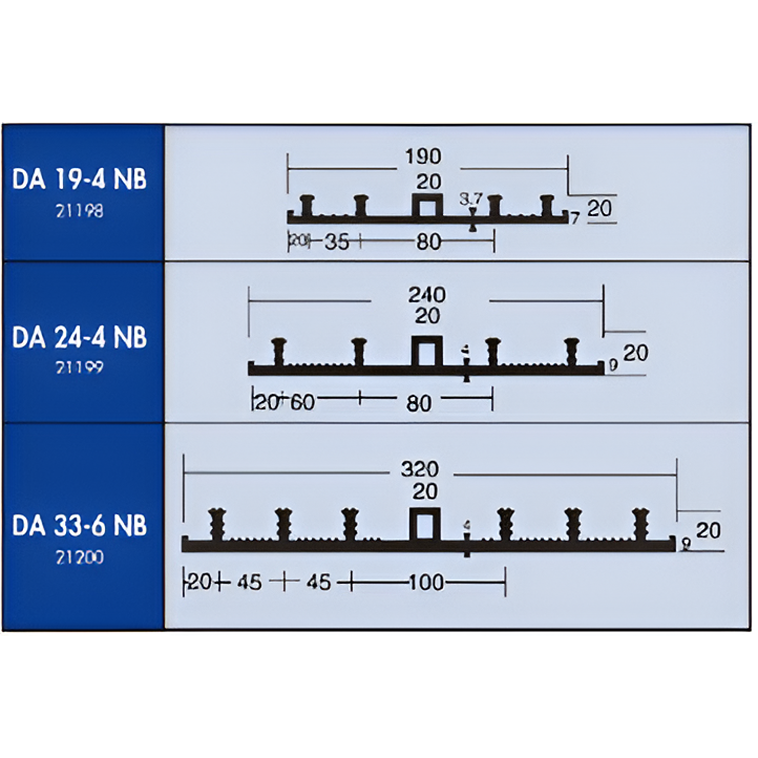 YEW AIK DA-NB Externally Placed Profiles - Expansion Joint - Premium Expansion Joint from YEW AIK - Shop now at Yew Aik.