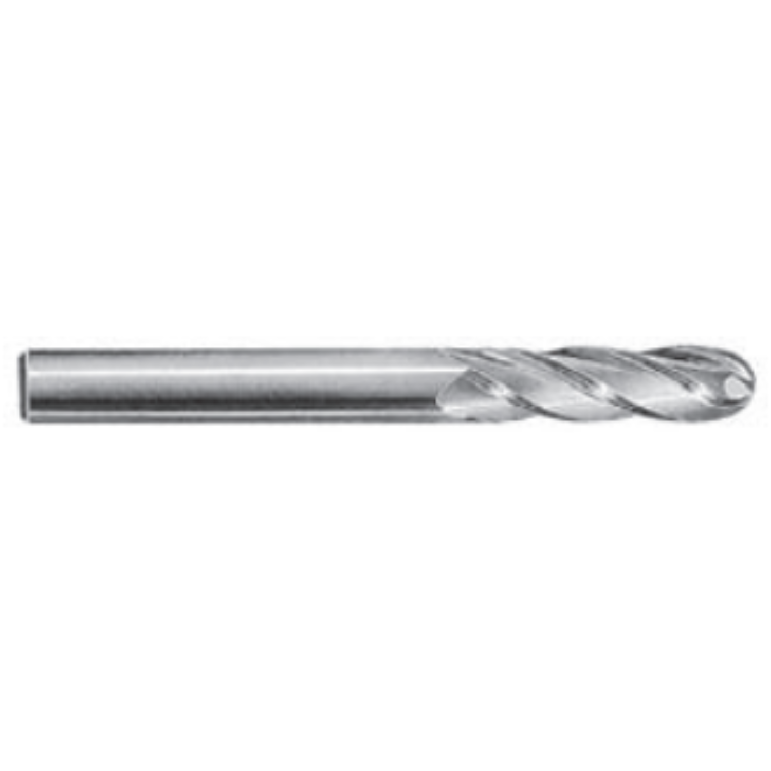 YEW AIK Series 128 Four Flute End Mill Long Series Ball Nosed - Premium Four Flute End Mill Long Series Ball Nosed from YEW AIK - Shop now at Yew Aik.