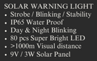 YEW AIK Solar Warning Light IP65 Waterproof (YEW AIK Tools) - Yew Aik (S) Pte Ltd
