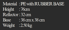 YEW AIK Traffic Cone PE With Rubber Base Height 76cm - Yew Aik (S) Pte Ltd
