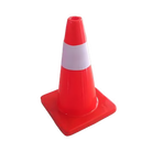 YEW AIK Traffic Cone PVC Height 45cm 27x27cm (YEW AIK Tools) - Yew Aik (S) Pte Ltd