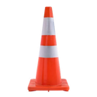 YEW AIK Traffic Cone PVC Height 70cm 35x35cm (YEW AIK Tools) - Yew Aik (S) Pte Ltd