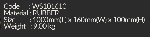 YEW AIK WS101610 Wheel Stopper 1000mm x 160mm x 100mm (YEW AIK Tools) - Yew Aik (S) Pte Ltd