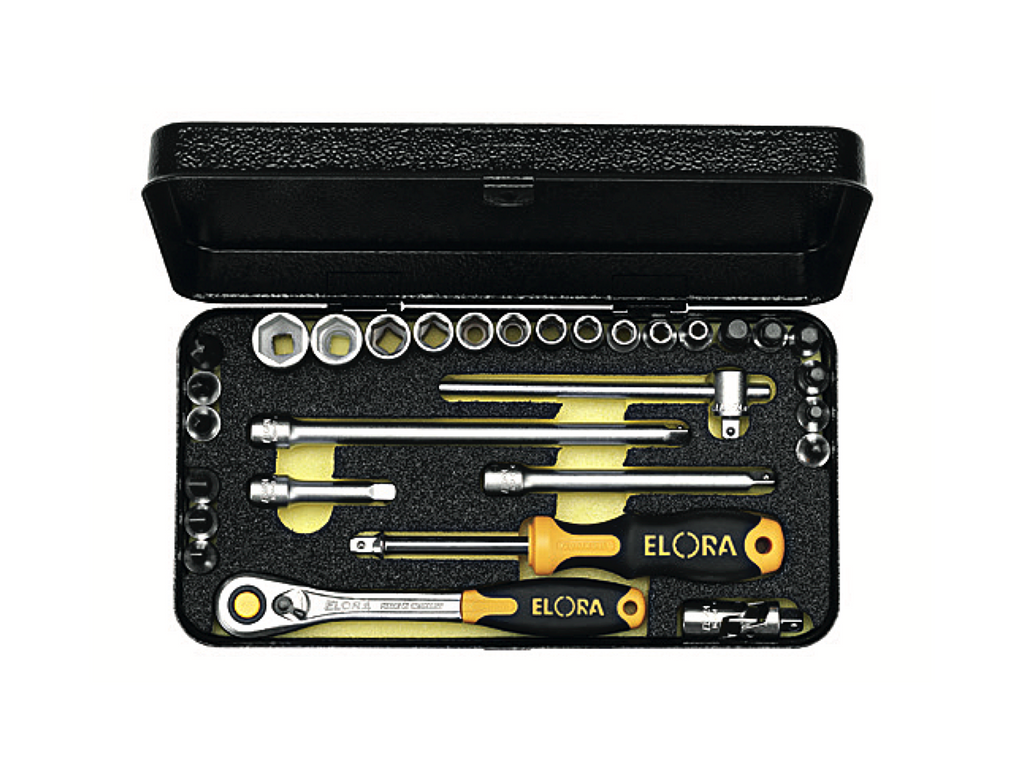 ELORA 1440-AU Socket Set 1/4‘‘ (ELORA Tools) - Premium Socket from ELORA - Shop now at Yew Aik.