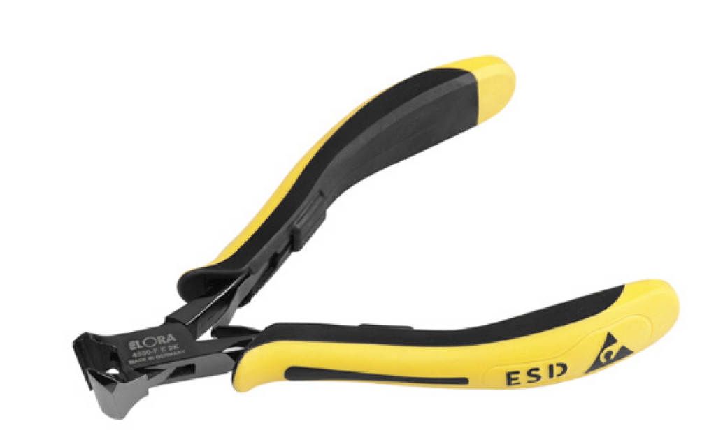ELORA 4590 Electronic Oblique Cutter Esd (ELORA Tools) - Premium ESD-Pliers And Diagonal Cutters from ELORA - Shop now at Yew Aik.