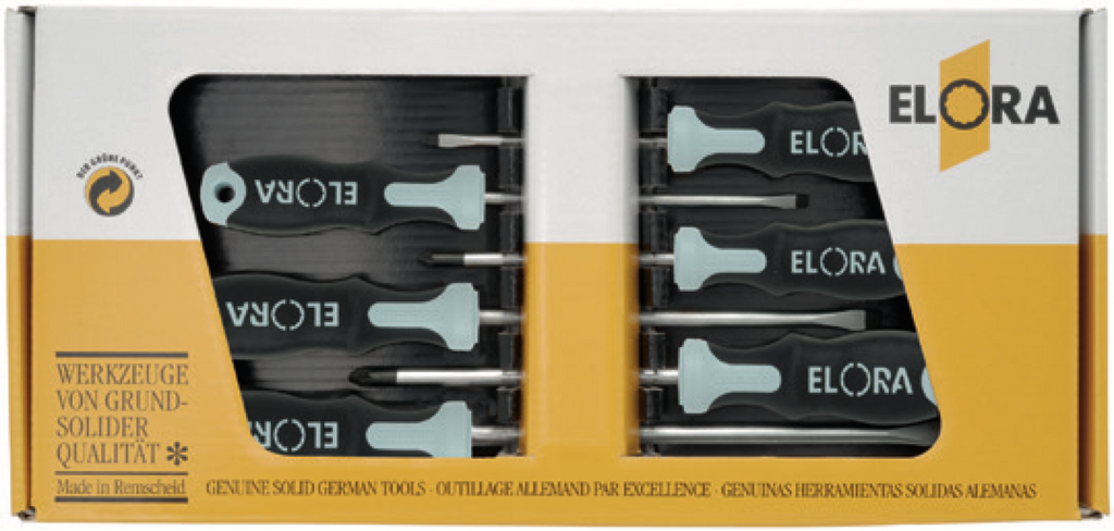 ELORA 583 S6K-ST Screwdriver Set Stainless (ELORA Tools) - Premium Screwdriver from ELORA - Shop now at Yew Aik.