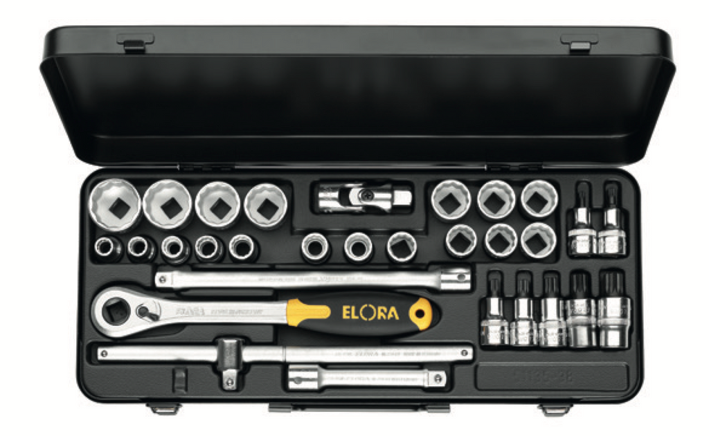 ELORA 770-OKLX Socket Set 1/2" (ELORA Tools) - Premium Socket Assortments 1/2" from ELORA - Shop now at Yew Aik.