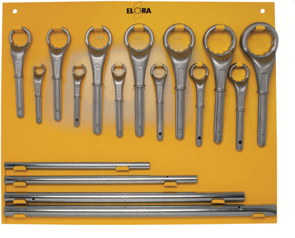 ELORA 85S/85L Construction Ring Spanner-Set (ELORA Tools) - Premium Slogging And Construction Ring Spanners from ELORA - Shop now at Yew Aik.
