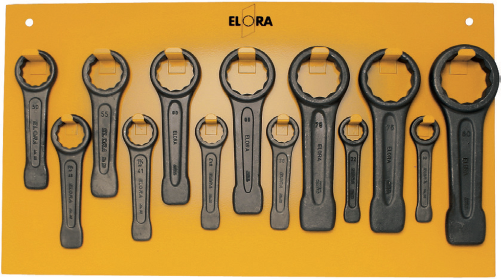 ELORA 86S-13 Ring Slogging Spanner-Set (ELORA Tools) - Premium Slogging And Construction Ring Spanners from ELORA - Shop now at Yew Aik.