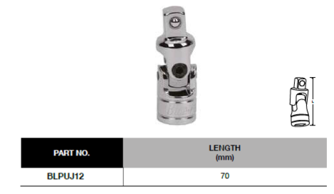 BLUE-POINT BLPUJ12 1/2" Universal Joint (BLUE-POINT) - Premium 1/2" Bit Sockets / Chrome Accessories from BLUE-POINT - Shop now at Yew Aik.