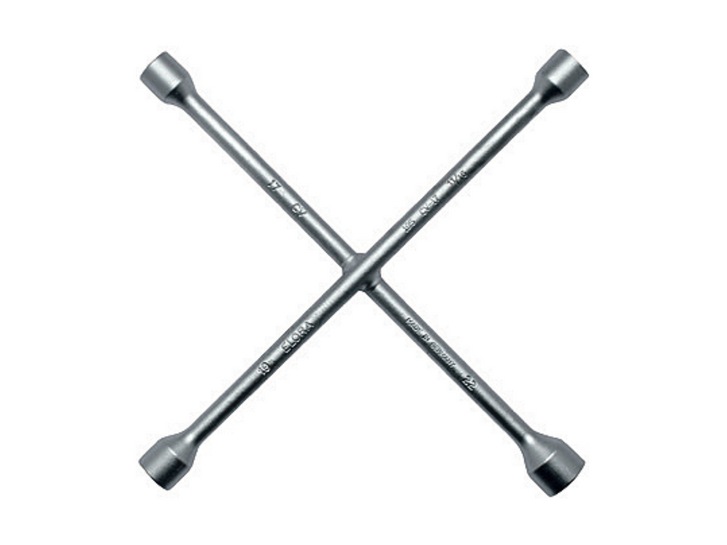 ELORA 195WS  Four Way Wheel Nut Wrench (ELORA Tools) - Premium BRAKES, WHEELS, CHASIS from ELORA - Shop now at Yew Aik (S) Pte Ltd