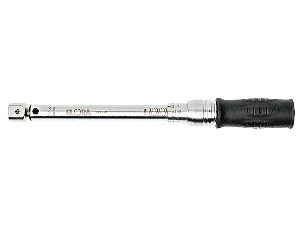 ELORA 2033-20 Torque Wrench With Rectangular Intake (ELORA Tools) - Premium CLICKING TORQUE WRENCHES AND INSERT TOOLS from ELORA - Shop now at Yew Aik (S) Pte Ltd