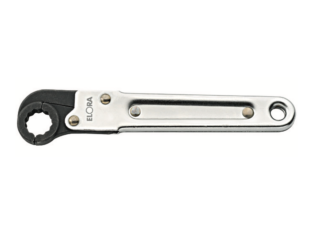 ELORA 117 Ring Ratchet-Spanner, Hinged (ELORA Tools) - Premium Ring- And Double Ended Ring Spanners from ELORA - Shop now at Yew Aik.