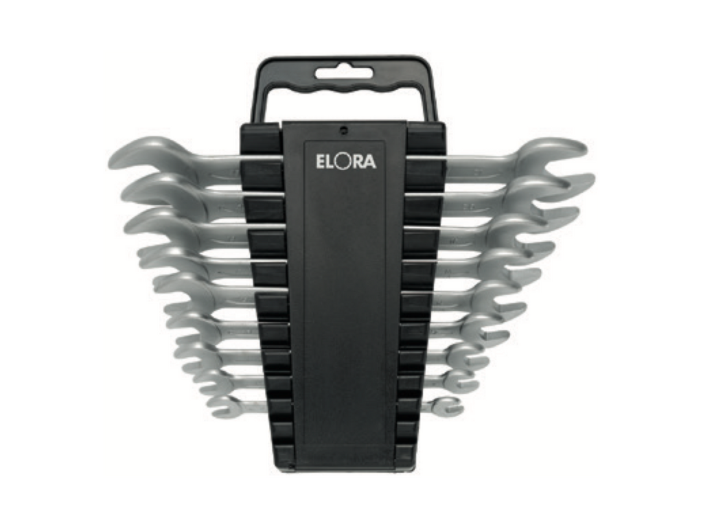 ELORA 100-KH 9 Double Open Ended Spanner Set (ELORA Tools) - Premium Open Ended Spanner from ELORA - Shop now at Yew Aik.