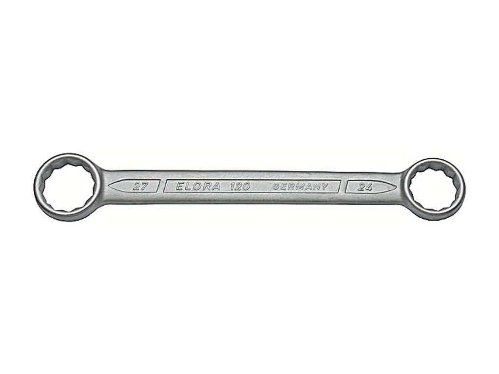 ELORA 120 Double-Ended Ring Spanner, Straight (ELORA Tools) - Premium Ring- And Double Ended Ring Spanners from ELORA - Shop now at Yew Aik.