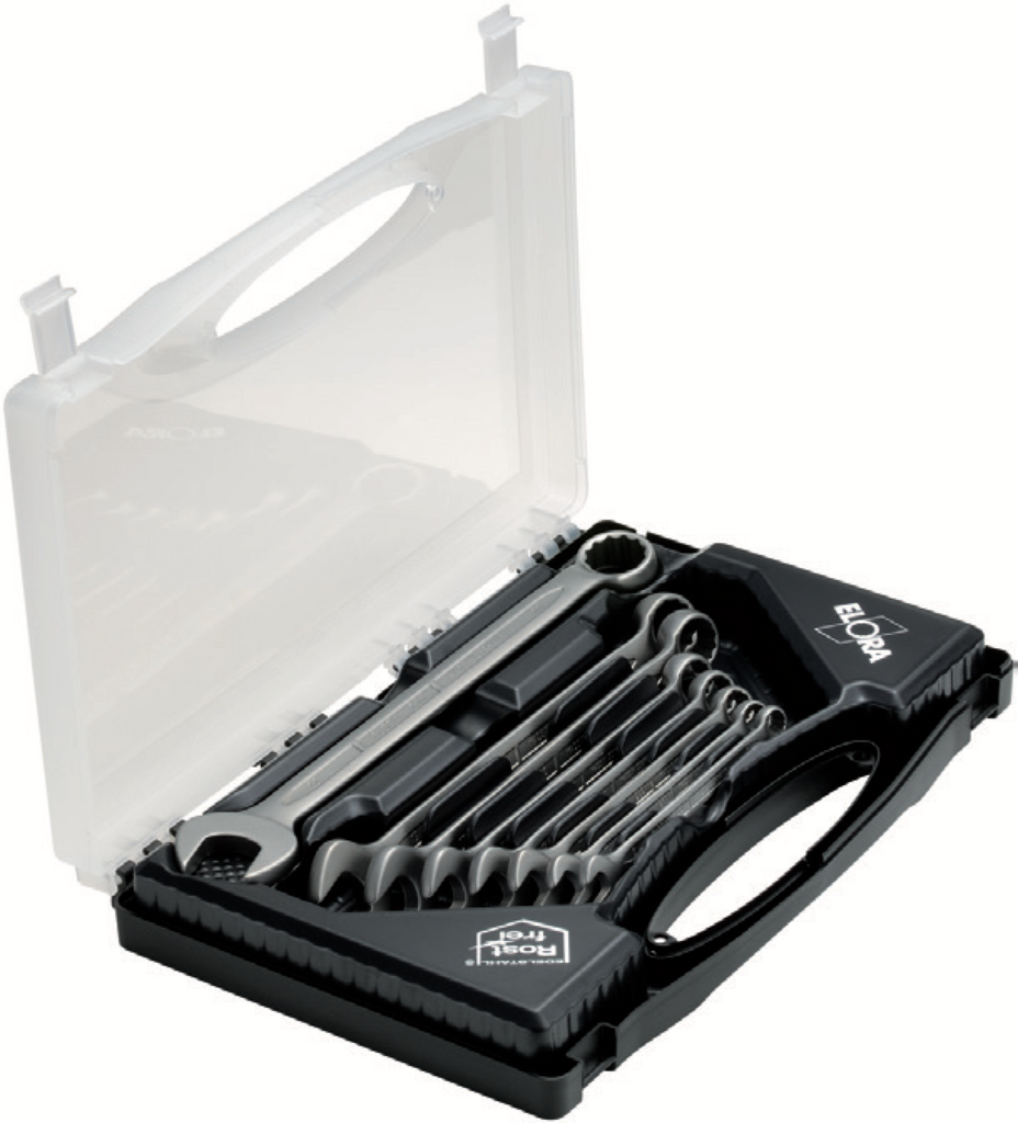 ELORA MS-8 Combination Spanners Set, Stainless (ELORA Tools) - Premium Combination Spanners from ELORA - Shop now at Yew Aik.