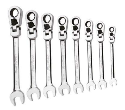 BLUE-POINT BOERF708A Ratcheting Wrench Set, Flex Head, 8pcs (BLUE-POINT) - Premium Ratchet Combination from BLUE POINT - Shop now at Yew Aik.