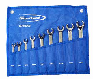 BLUE-POINT BLPFNWS9 Flare Nut Wrench Set, 9pcs (BLUE-POINT) - Premium Double Open End from BLUE-POINT - Shop now at Yew Aik.