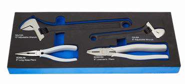 BLUE-POINT BPS20A Adjustable Wrench & Pliers Set (BLUE-POINT) - Premium Modular Foam Kits from BLUE-POINT - Shop now at Yew Aik.
